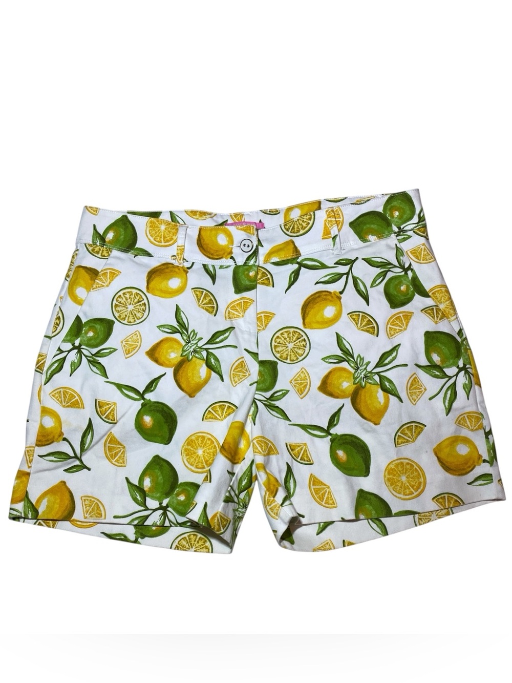 Isaac Mizrahi New York Lemon Lime Chino Shorts